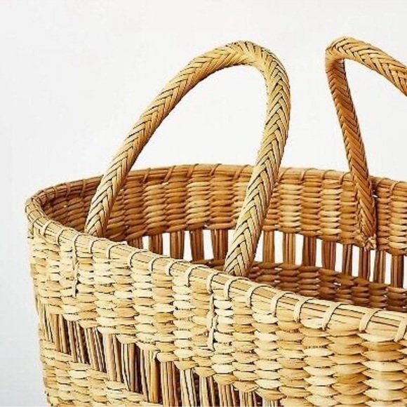 Studio McGee Novelty Tote Basket with Handles. - Picture 3 of 7